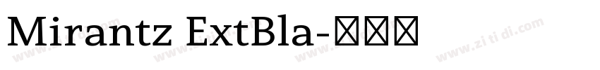 Mirantz ExtBla字体转换